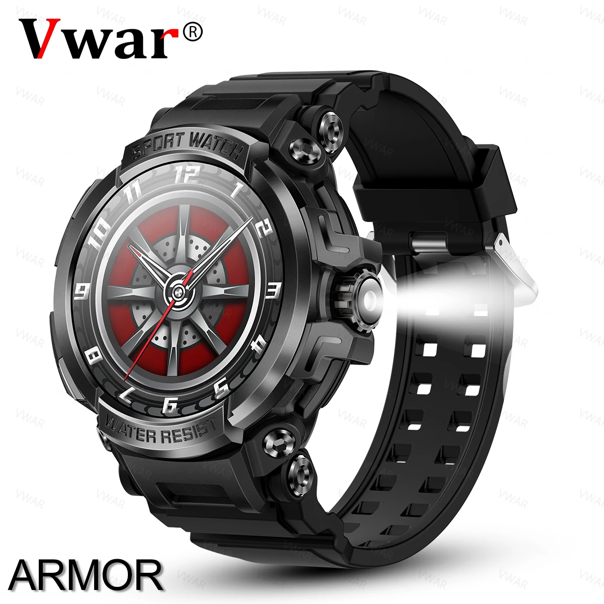 

VWAR ARMOR Премиум GPS Смарт-часы Открытый Высотомер Барометр AMOLED Экран Встроенный GPS Компас Военные Спортивные Смарт-часы Мужчины