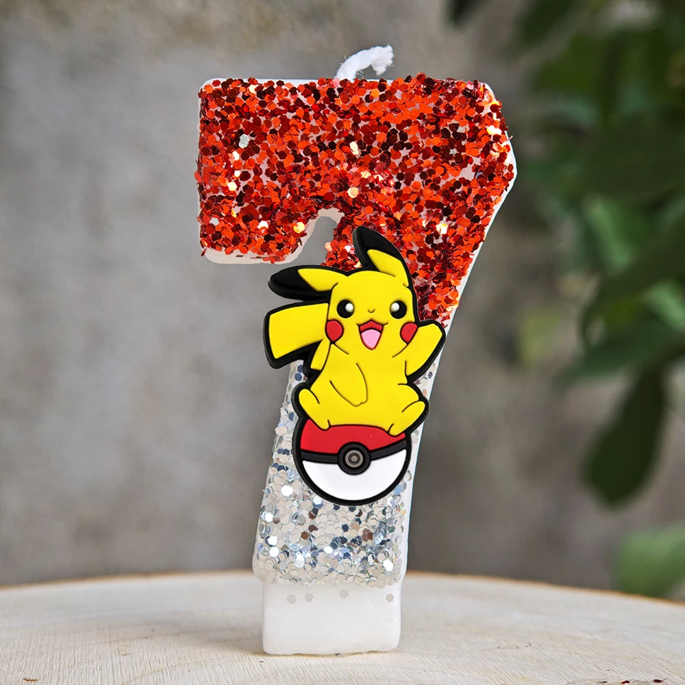 Süße Pokemon Monster Kerze Kinder Geburtstag Kuchen Dekoration Cartoon Anime Figur Liefert Party Zubehör Weihnachtsgeschenke
