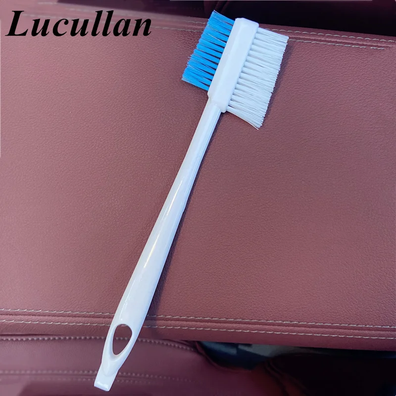 Lucullan Double Head 3 Uses Groove Detailing Brush Car Engine,Door,Window Gap Vent Cleaning Tools Accessories