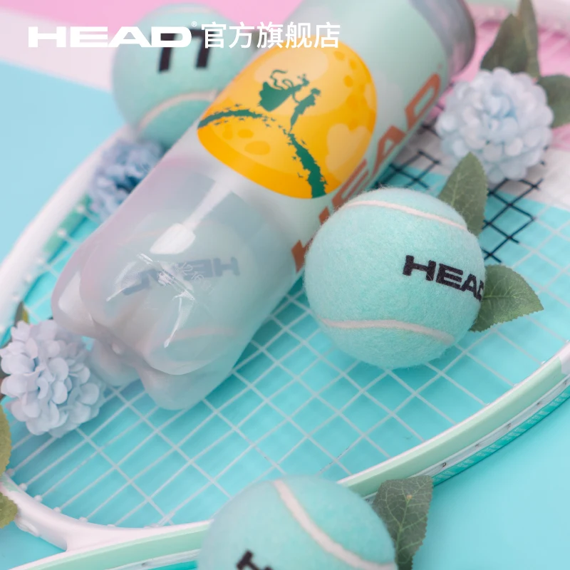 HEAD 2025 كرة تنس صينية جديدة لعيد الحب إصدار محدود كرة تنس عالية المرونة للتدريب كرة تنس مضغوطة متينة