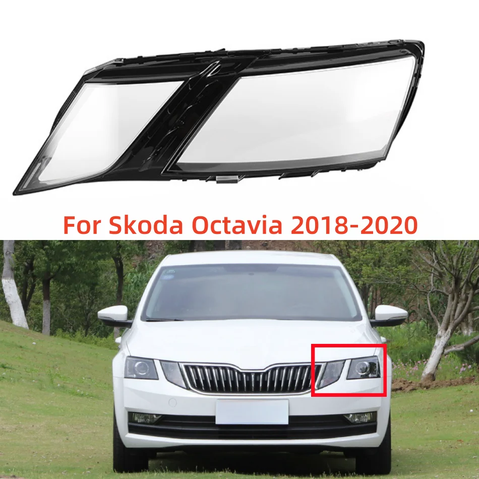 

Налобный фонарь с абажуром для Skoda Octavia 2018 2019 2020 из оргстекла