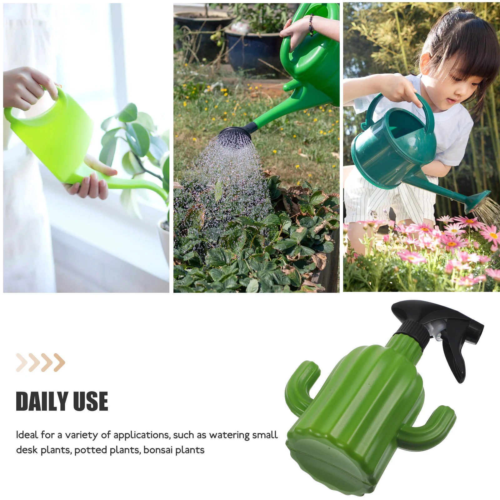 

500ml Plastic Watering Can Spray Bottle for Indoor Plants Plant Mister Garden Tool Decorative Home Use Plant Spray Bottle