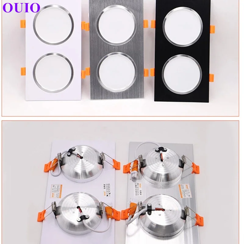 Dimmable LED Downlights Anti Glare Recessed  14W/20W/24W SMD5730 Chip COB Ceiling Spot Lights AC85~265V Background Lamp+Led Driv