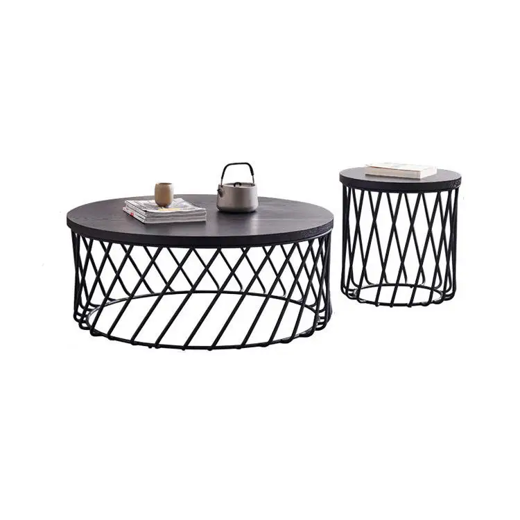 Korean style simple and fashionable modern creative personality sofa side table combination coffee table