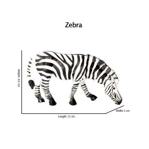 Zebrafigur Babyzebra Miniatyr Plastmodell Leksakshästar Actionfigur Djungeldjur Figurer Barnleksaker Spel Barnpresenter 10 best sales djungeldjur - №10