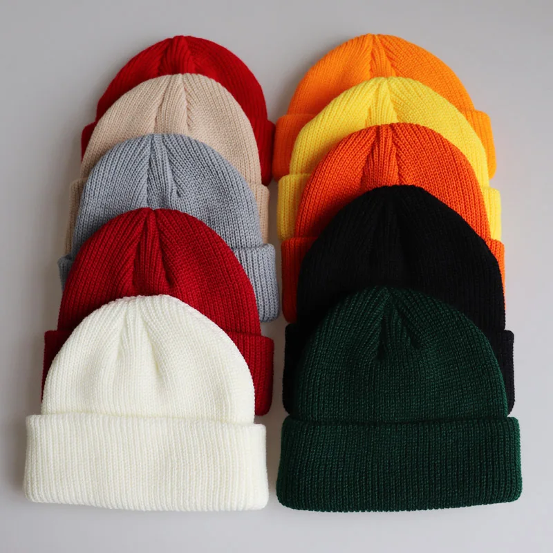 Winter Hats for Unisex New Beanies Knitted Solid Cute Hat Lady Autumn Female Beanie Caps Warmer Bonnet Men Casual Cap Wholesale
