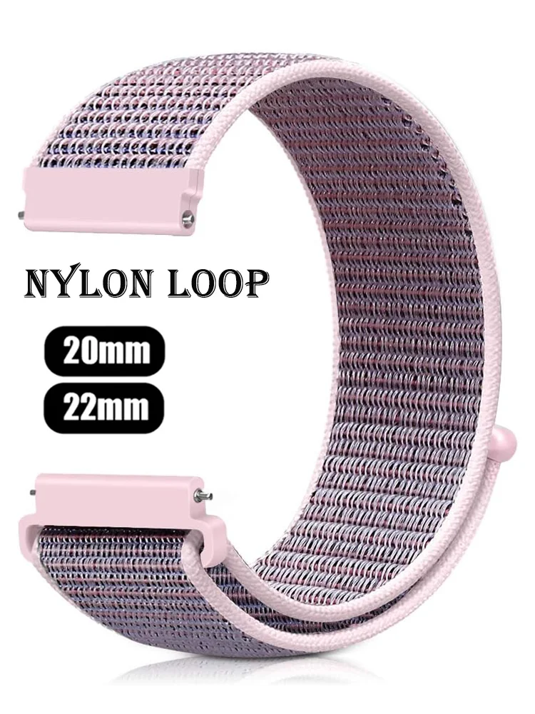 Nylon Loop band For Amazfit GTS 4/2/3/3pro/2e/GTS2 Mini/GTR 4 42mm/47mm/GTR 2e/stratos belt bracelet Amazfit bip 20mm 22mm strap