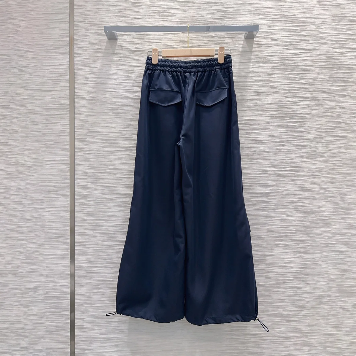 2026 high-quality women's elastic drawstring waist can tie the feet, and two casual parachute pants can be worn--hb806