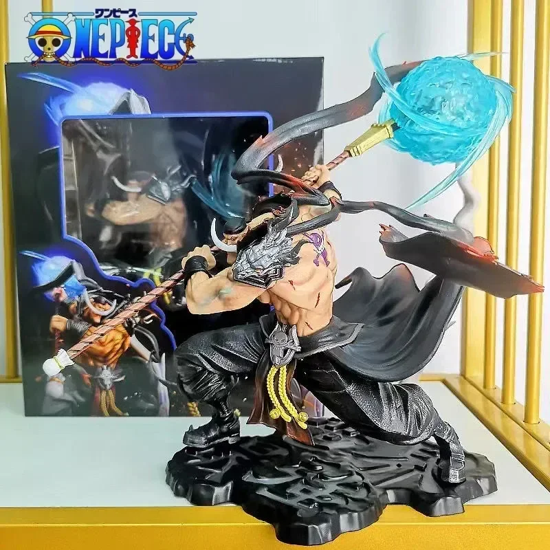 Figurine One Piece avec Barbe Blanche, Edward Newgate, Pop Max Action, Anime avec Lumière, Collection de Décorations, Statue, Modèle Jouets