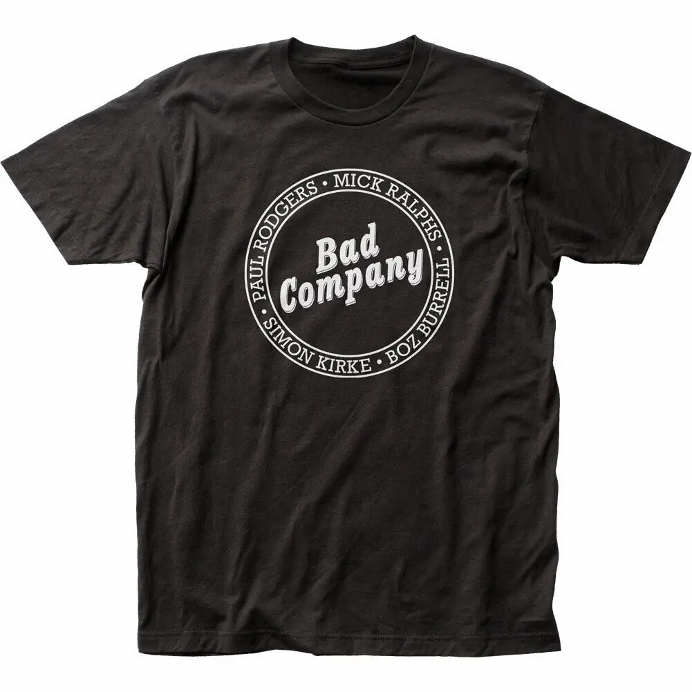 Bad Company Lineup T Shirt Mens Licensed Rock N Roll Music Band New Black