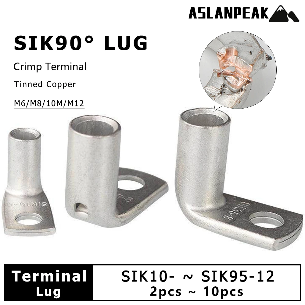 Crimp Terminal Wire Terminal lug L-type Right Angle 90 Degre