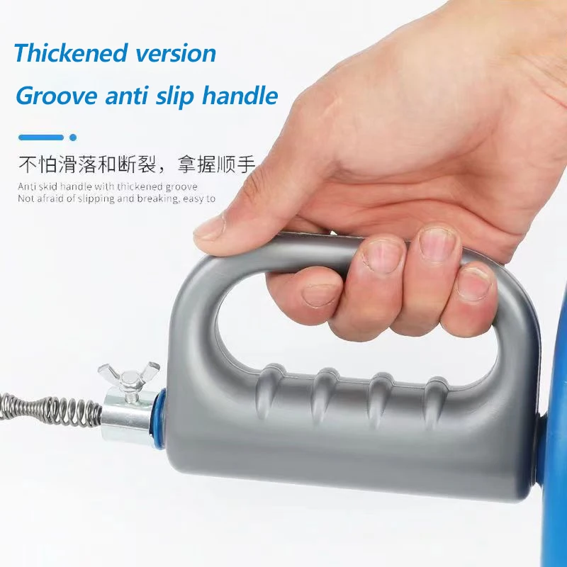 2/5/10m 휴대용 하수구 Unclogger 파이프 화장실 화장실 바닥 배수 주방 가정용 청소 도구 핸드 크랭크 막힘 도구