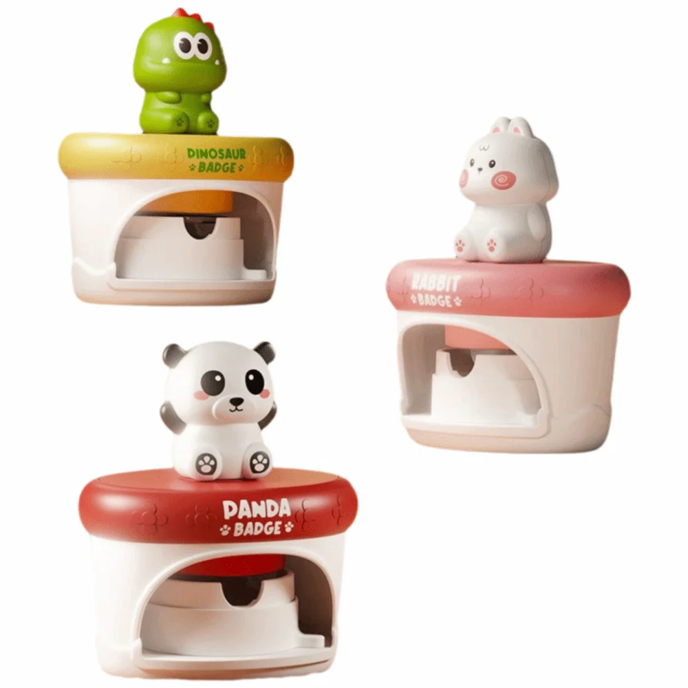 High Quality Cartoon Mini DIY Badge Machine Homemade Educational Button Maker Machine Material Package Badge Press Machine Gifts