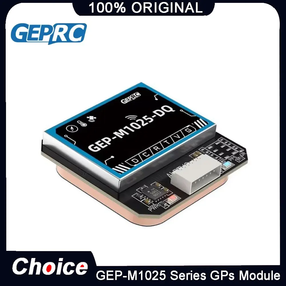Module GPS GEPRC GEP-M1025 Série avec puce M10050, multi-satellites, magnétomètre, baromètre, condensateur Farad, précis pour drone FPV