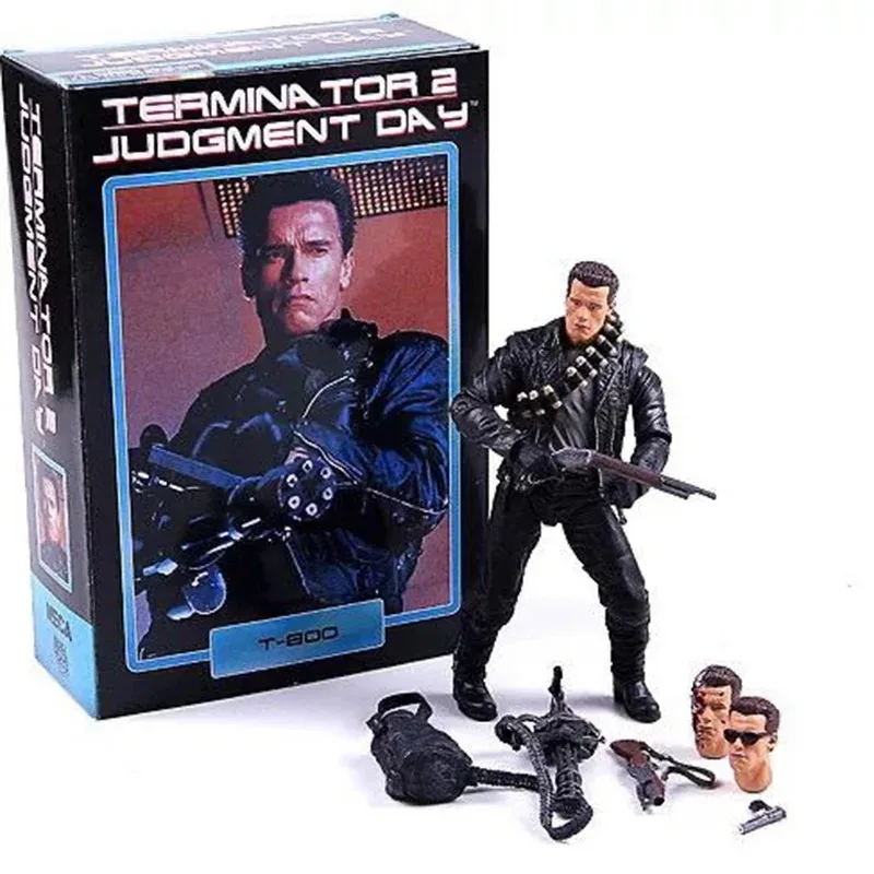 NECA Terminator 2: Judgment Day T-800 Arnold Schwarzenegger PVC Action Figure Collectible Model Toy 7