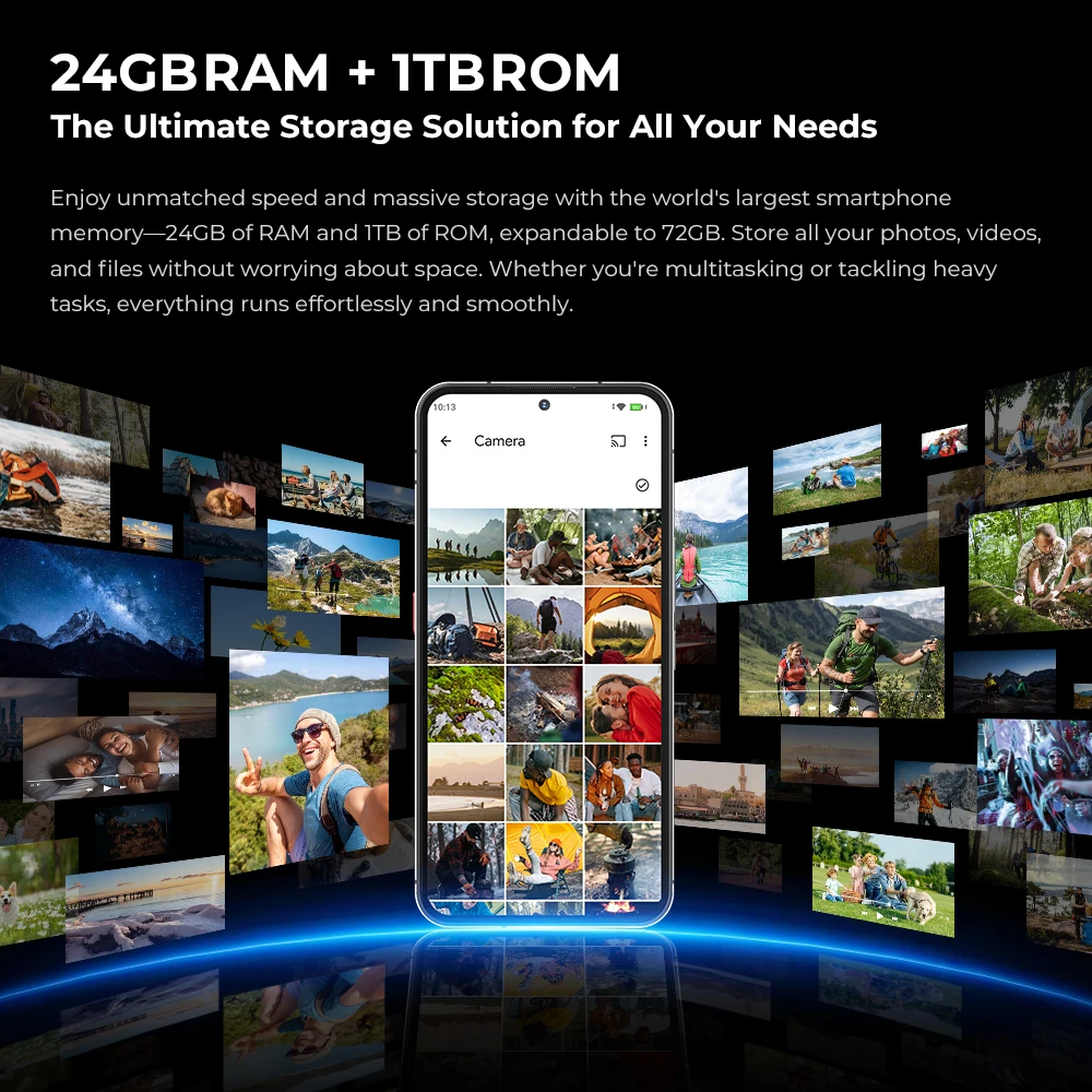 Oukitel WP200 Pro وحدات AI هاتف ذكي متين سماعة أذن قابلة للفصل الأبعاد 8200 5G 24GB + 1 تيرا بايت 8800mAh 108MP كاميرا أندرويد 15