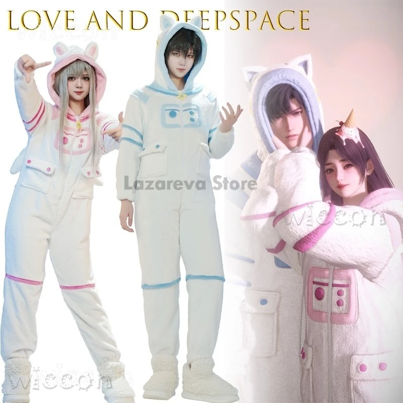 

Disfraz Halloween AGame Love and Deepspace Cosplay Space Dreamer Pajamas Jumpsuit Nightgown costume Mujer niña
