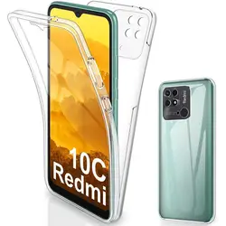 360 Full Cover TPU+PC Phone Case For Xiaomi Redmi 10C Anti-Yellowing Clear Front Back Full Body Protective Cover For Redmi 10C