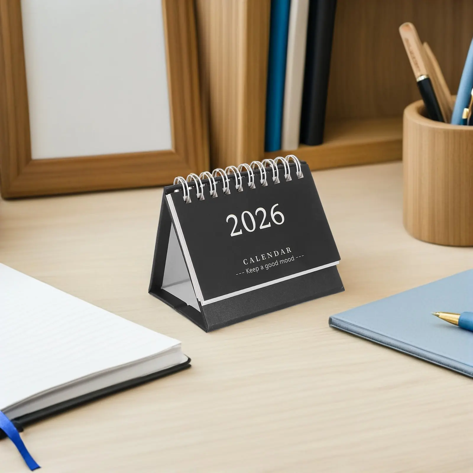 

2026 Daily Desk Calendar Mini Standing Flip Planner Portable Compact Design Minimalist Decorative Table Calendar for Home Office