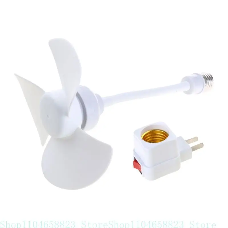 6inch Chandelier Fan E27 Thread Ceiling Fan 360 Degree Adjustment Low Noise Electric Fan 1000RPM Cooling Fan for Indoor