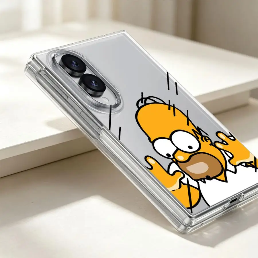 Transparent Soft Phone Cover Case for Samsung Galaxy Z Fold 8 Ultra ZFold3 ZFold4 ZFold7 Z Fold 7 6 5 4 3 ZFold5 ZFold6 Cute The