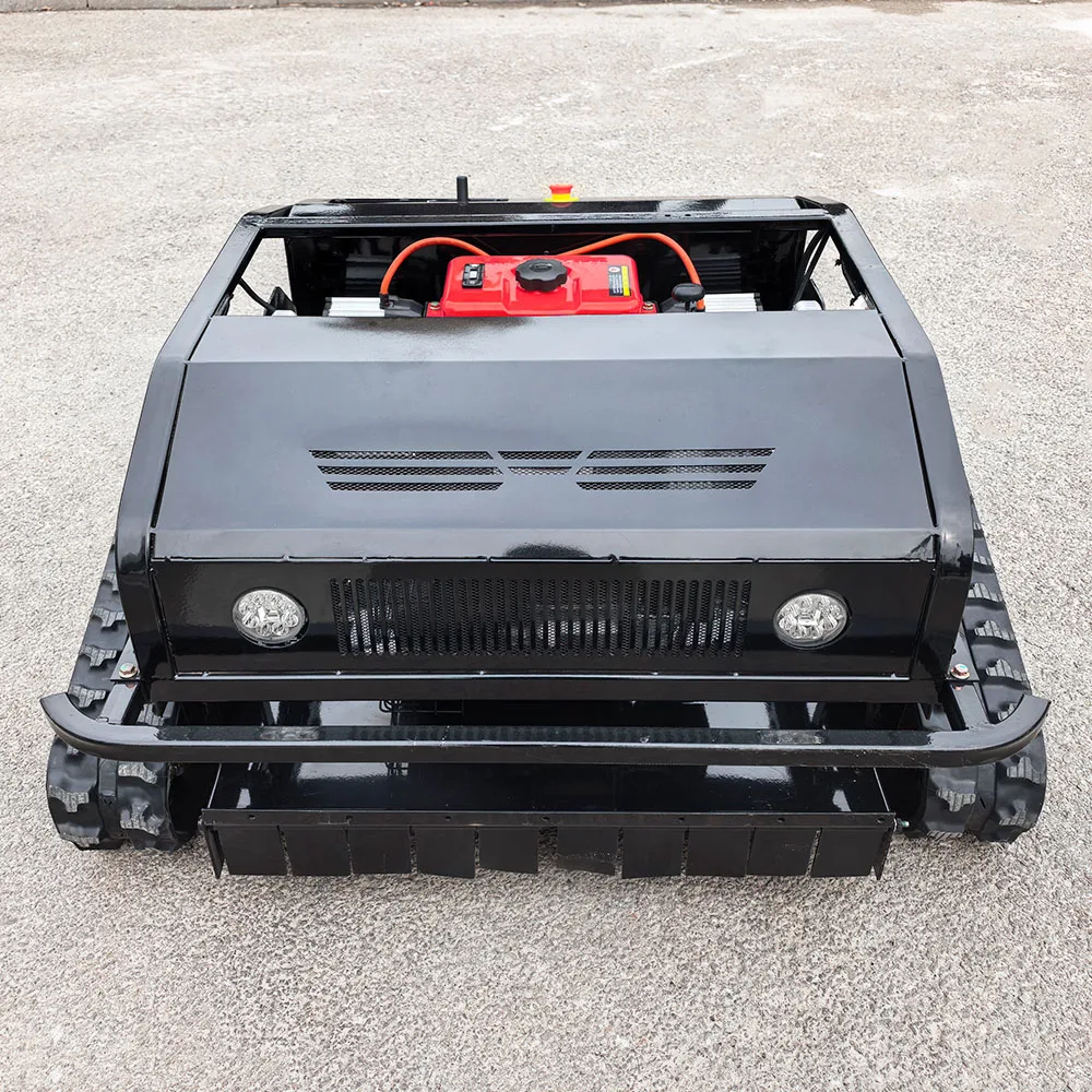 

CE EPA Petrol Gasoline Engine All Terrain Grass Cutting Machine Rubber Remote Control Robot Flail Lawn Mower
