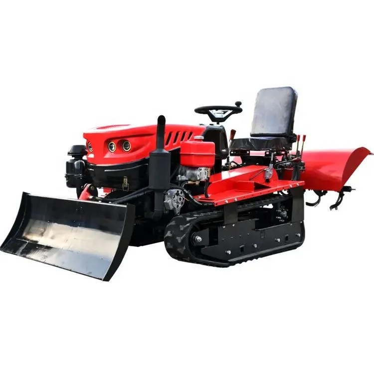 

Hot Selling Multifunctional Cultivator 25Hp 35hp Greenhouse Orchard Tracked Micro Tractor Weeding Rotary Tillage