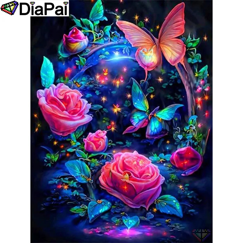 DIAPAI  Diamond Embroidery DIY Diamond Painting Cross Stitch Kit 