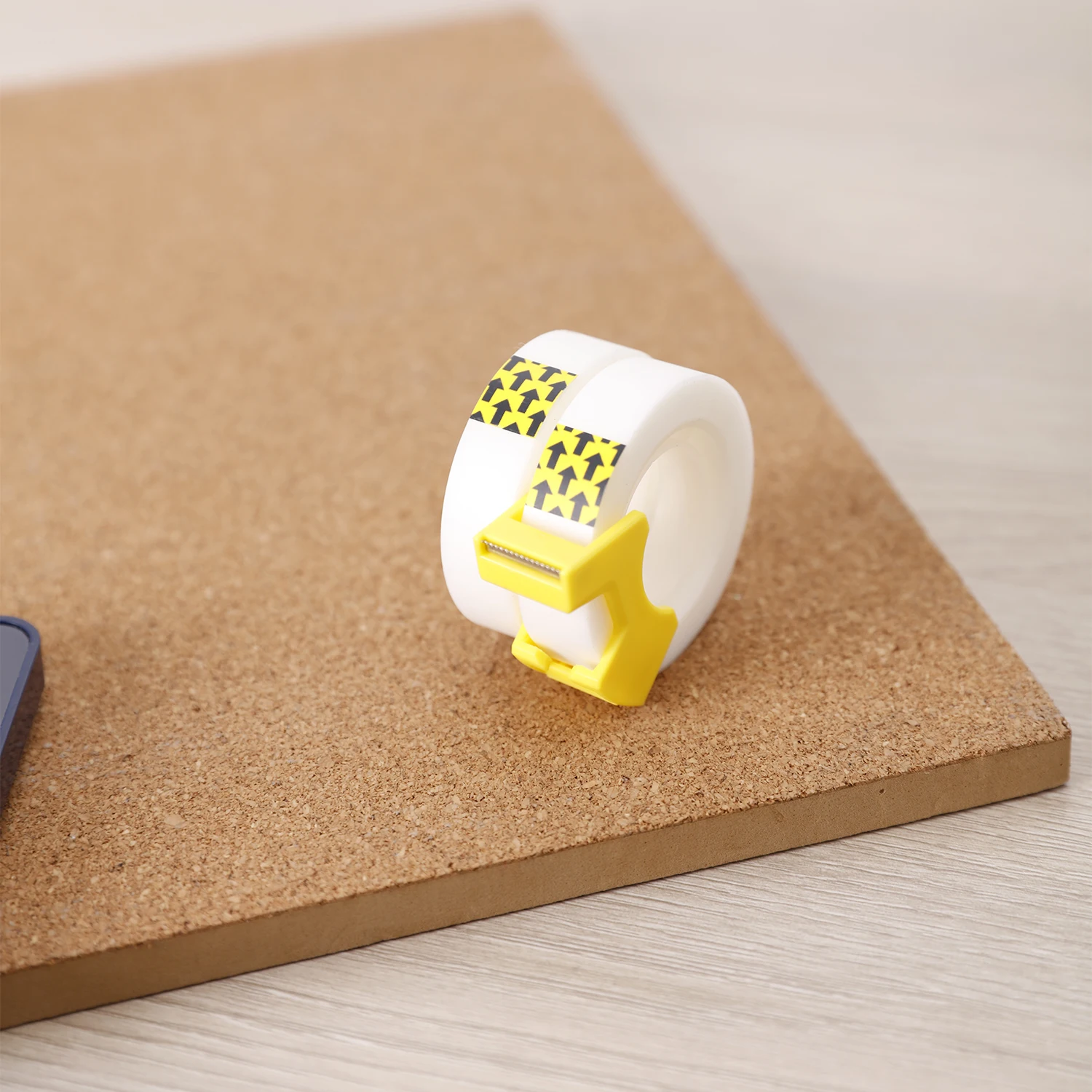 Set Dispenser Pita Deli dengan Pita Perekat 12mm x 18.3m, 2 Gulungan, Kuning