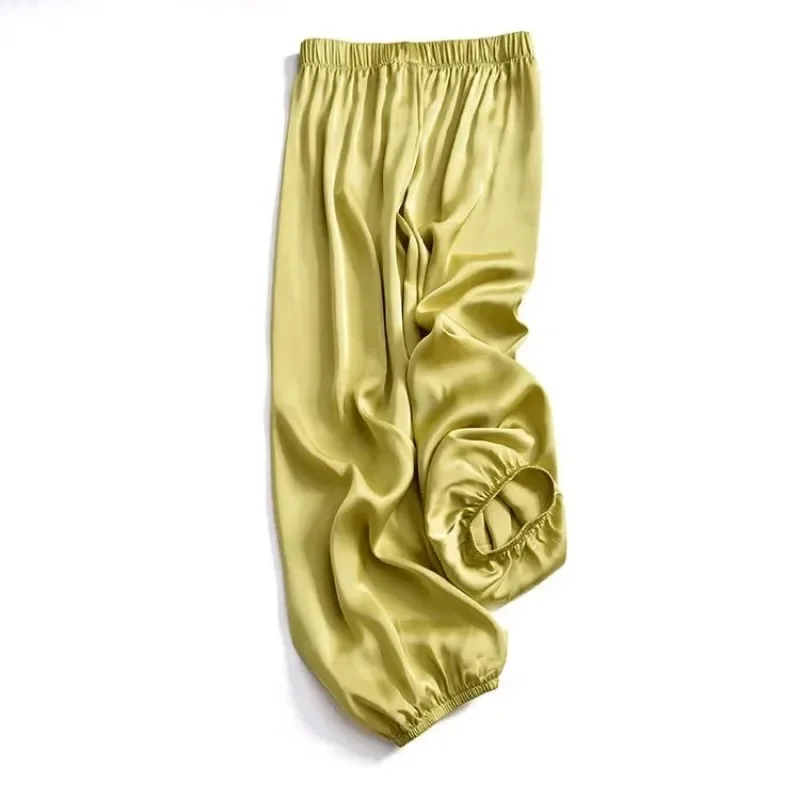 Summer Anti-mosquito Pants for Women Casual Satin Light Cool Comfortable Harem Pants