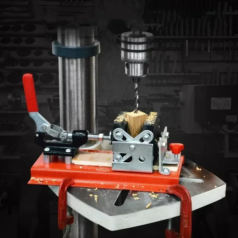 upgrade Self-aligning Clamp Pen Drilling Fixture Bench Drill Quick Flat Pliers Auxiliary Bench Drill Drilling