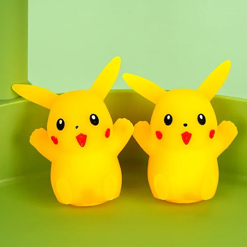 Pokemon Pikachu Stress Relieving Toys Cartoon Anime Cute Kids Squeeze Toys Funny Children Doll Soft Fashion Charm Holiday Gifts