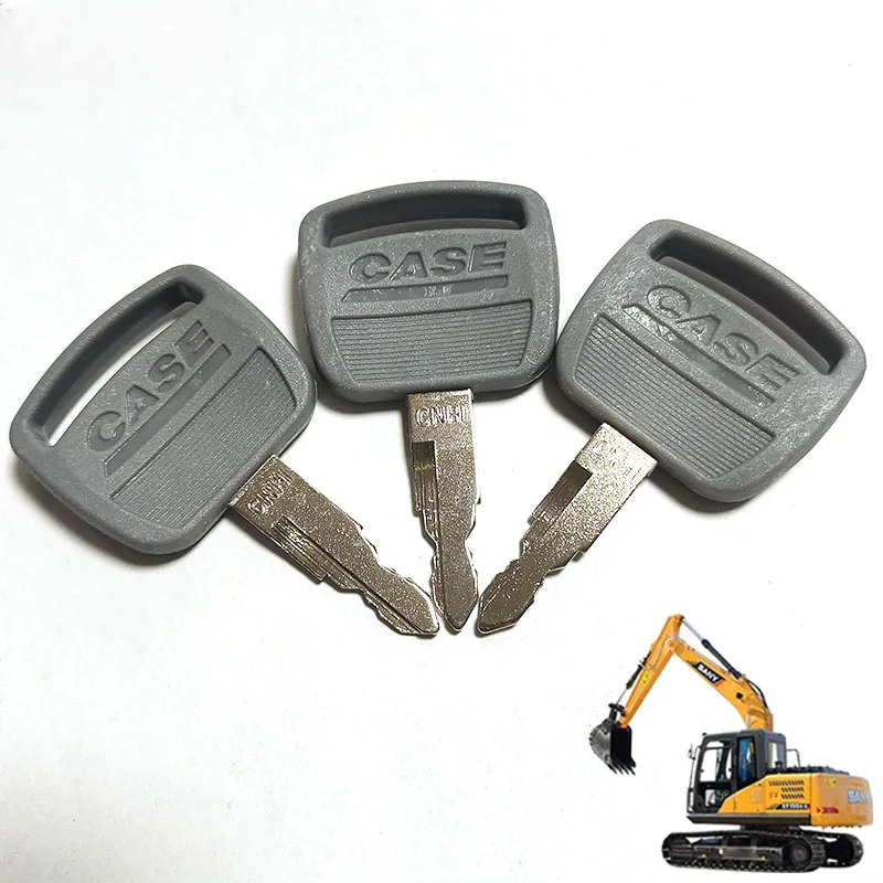 1PC For CASE 210 240 260 290 300 360 350 Ignition Start Key Accessories 14601 S450 Key Holland Excavator Tractors