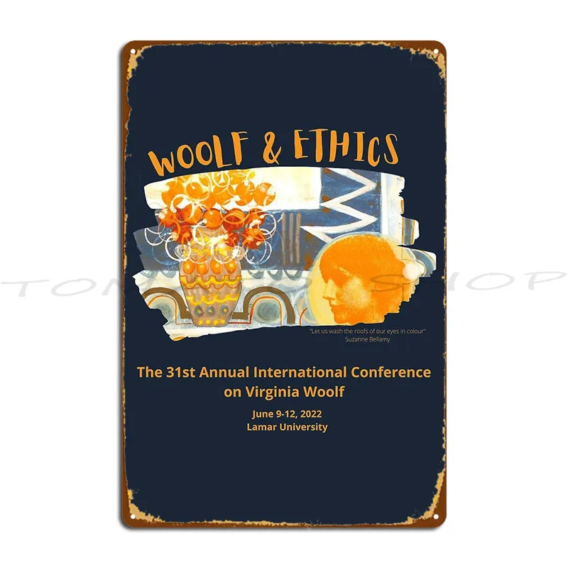 Conference Poster 2022 Metal Plaque Poster Club Rusty Decoration Printed Tin Sign Poster