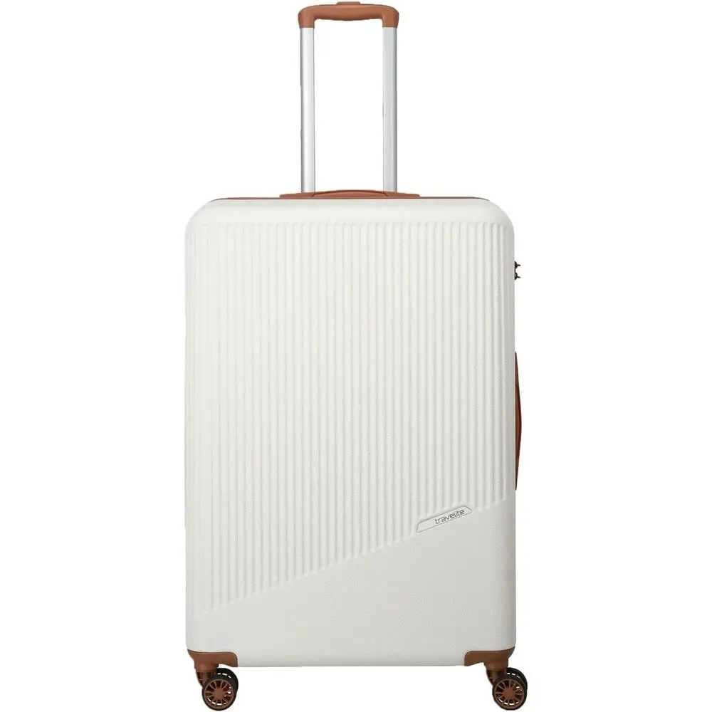 

Cognac Large 4-Wheel Hard Shell Luggage Trolley 77 cm