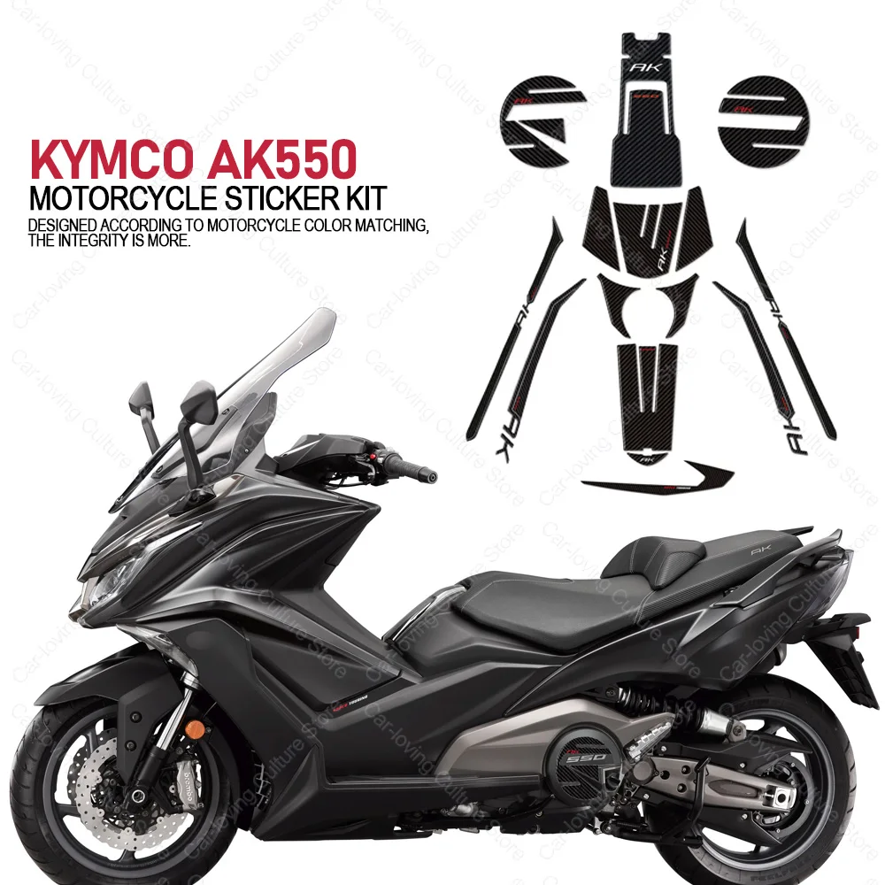 

Motorcycle Accessories Waterproof Protective Tank Pad Sticker Kit 3D Epoxy Resin Protective Sticker For KYMCO AK550