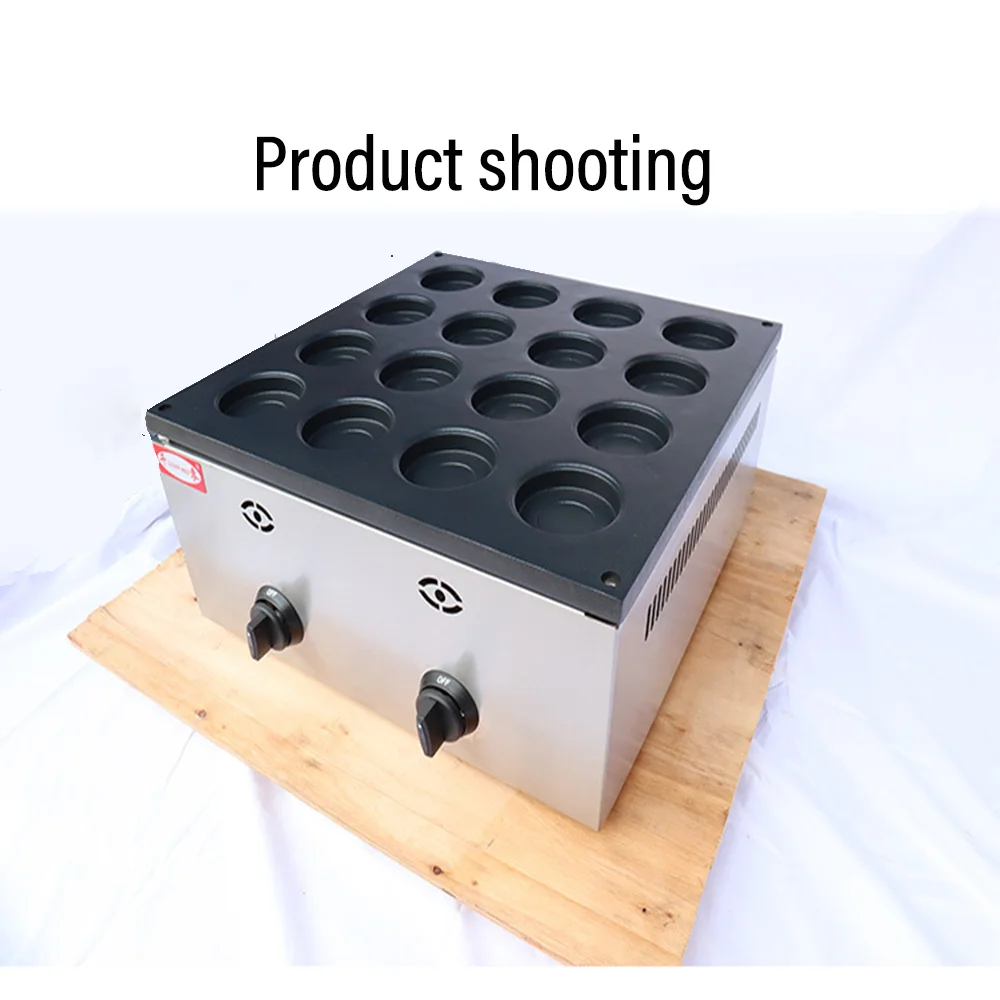 Commercial electric 16 hole egg cake, mini Dutch cake, waffle machine, electric version, gas version, controllable temperature