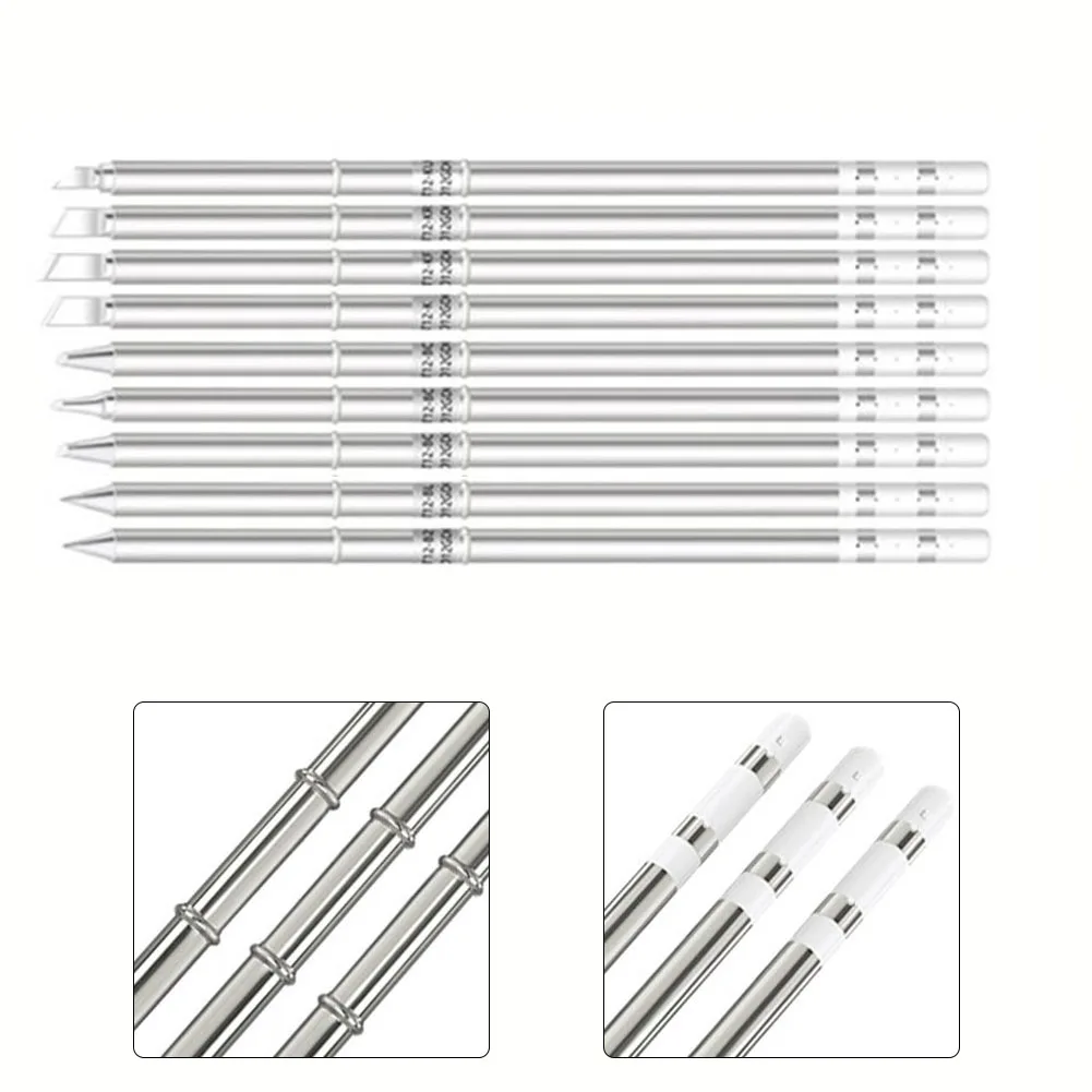 1pc Soldering Iron Tip Tin Coating Composite Welding Nozzle 70W Bottom Heat-resistant Material Use For 951 950 942 Welding Bench