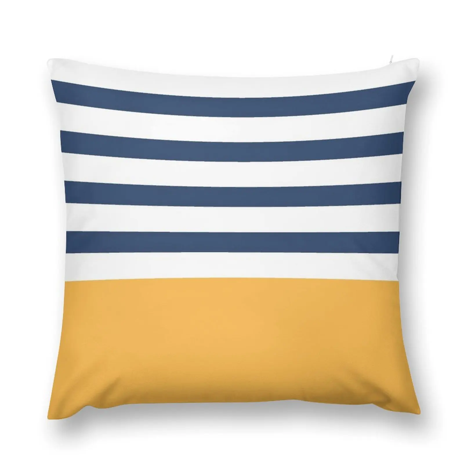 

Blue and white stripes with yellow Throw Pillow Christmas Pillow Cases Cushions For Sofa Sofa Decorative Covers New year pillow