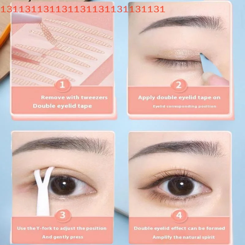 90 Stripes Lift Strips Makeup Tool Beauty Double Eyelid Tape Lace Mesh Eyelid Sticker Invisible Eye Stickers Self-Adhesive Fiber