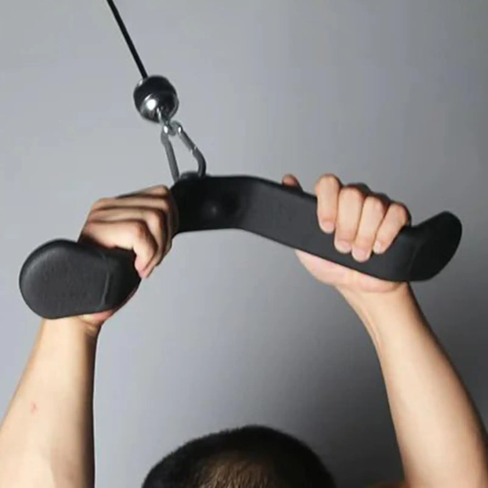 

Tricep Barbell Muscle Workout Grips Ergonomic Triceps Lower Pull Rod For Workout Outdoor Gym Strength Training Fitness