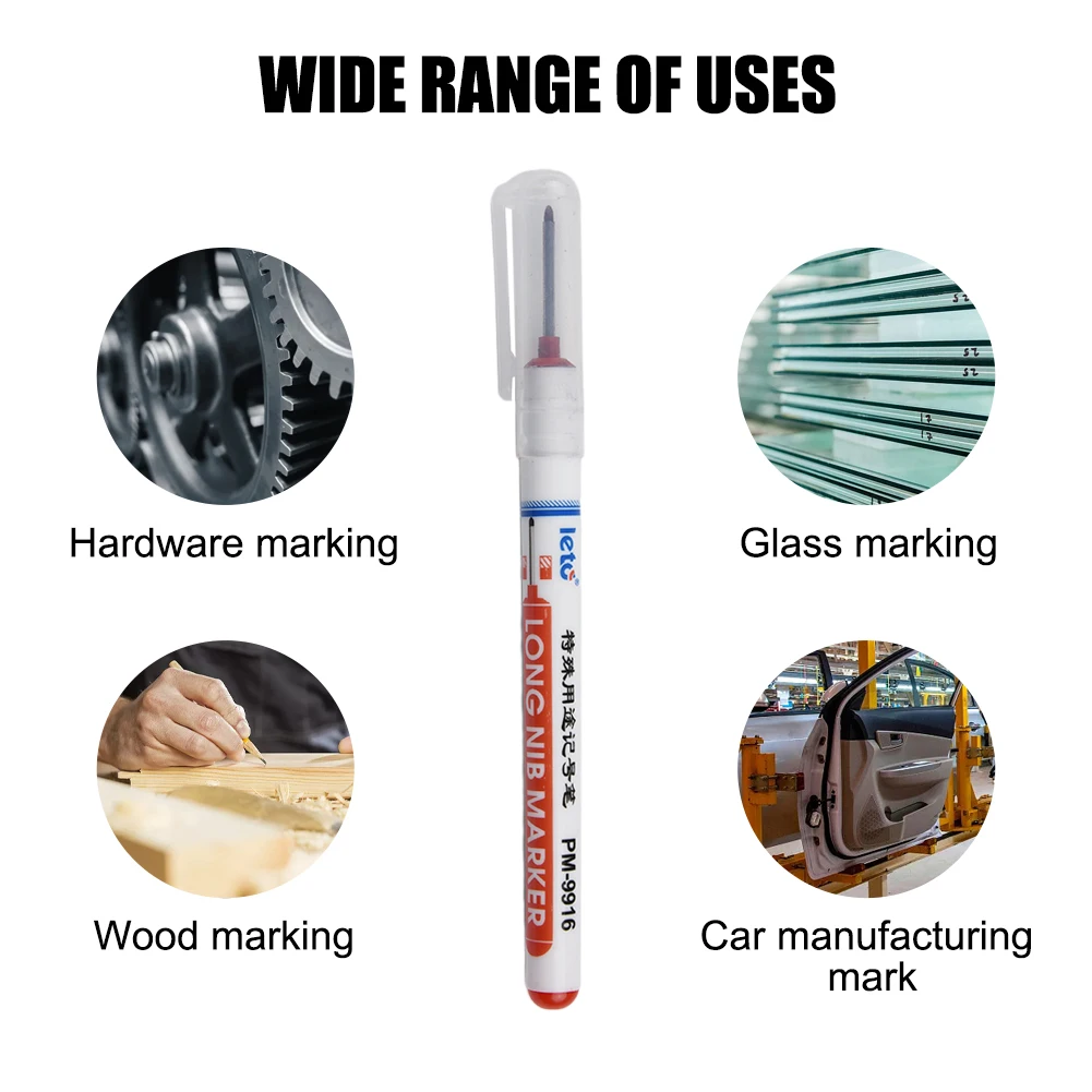 Tool Marker Pen High Hardness Markers Oil-based Markers Plastic + Carbon Nib Tile Markers Woodworking Pens Brand New