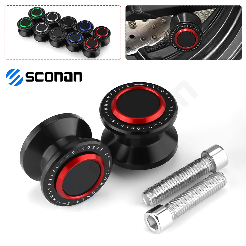 

M6 Motorcycle Swing Arm Stand Screw Swingarm Spools Slider 6mm For YAMAHA YZF-R7 YZF R7 yzf r7 2022 2023