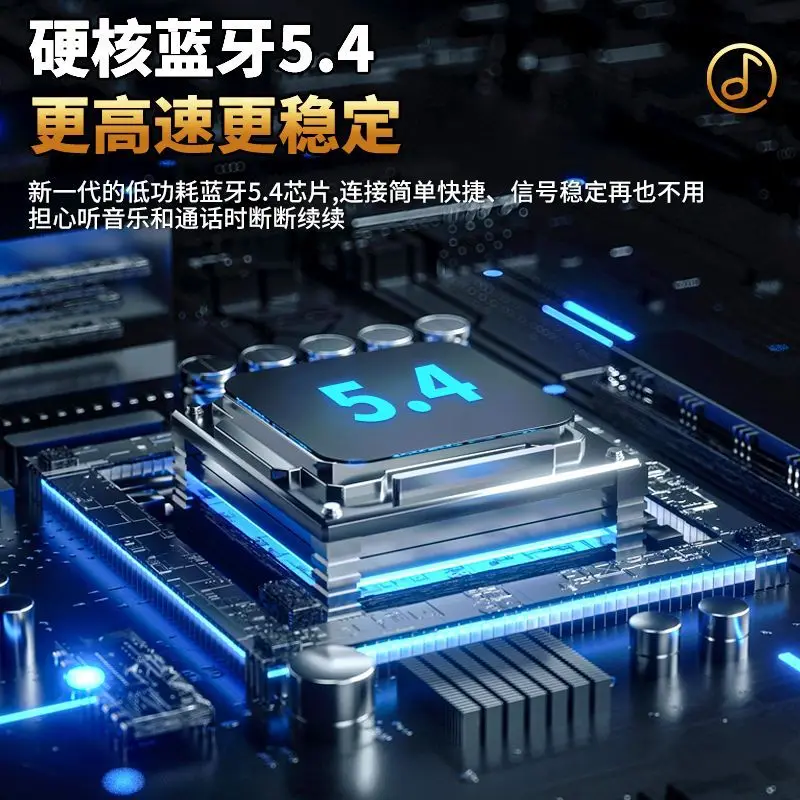 

2025 hot sale Bluetooth headset neck sports new super long overweight bass large power noise reduction universal waterproof batt