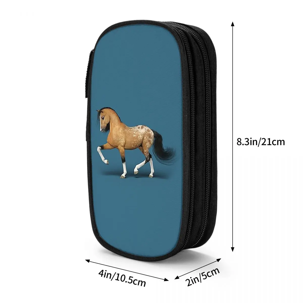 Buckskin Appaloosa Horse Pencil Cases Large Capacity Pen Bags Pen Box Pencil Pouch For Boys Girls Students Stationery School