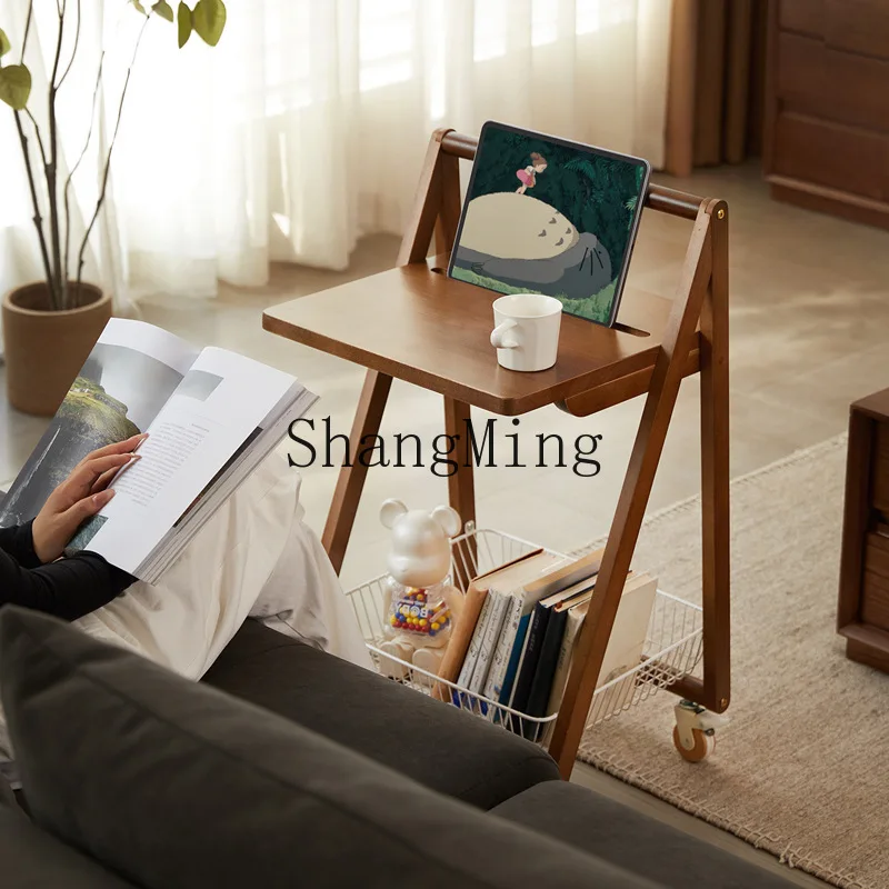 

FG medieval solid wood sofa edge few removable home living room sofa side cabinet bedside cart