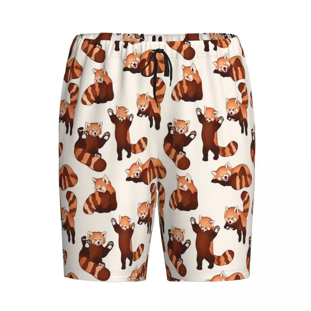 

Мужские пижамные штаны с принтом красной панды, домашние шорты для сна и отдыха
