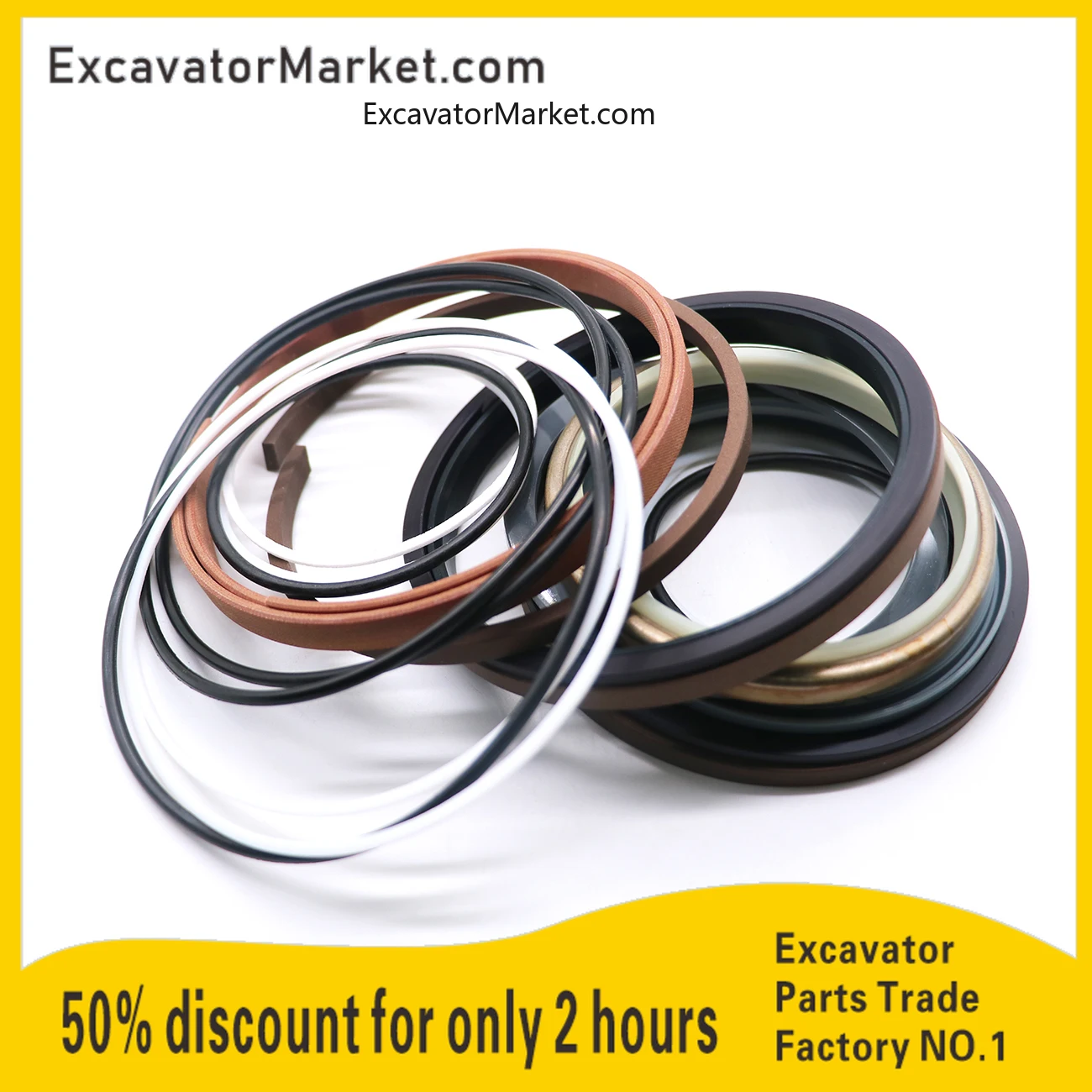 SK120-5/6 Center Joint Repair Seal Kit for Kobelco Excavator Gasket Excavator Accessories