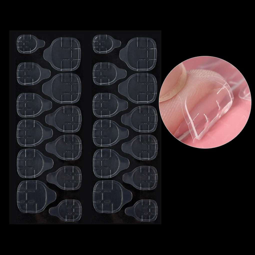 

50 шт./упаковка, двусторонняя клейкая вставка для ногтей