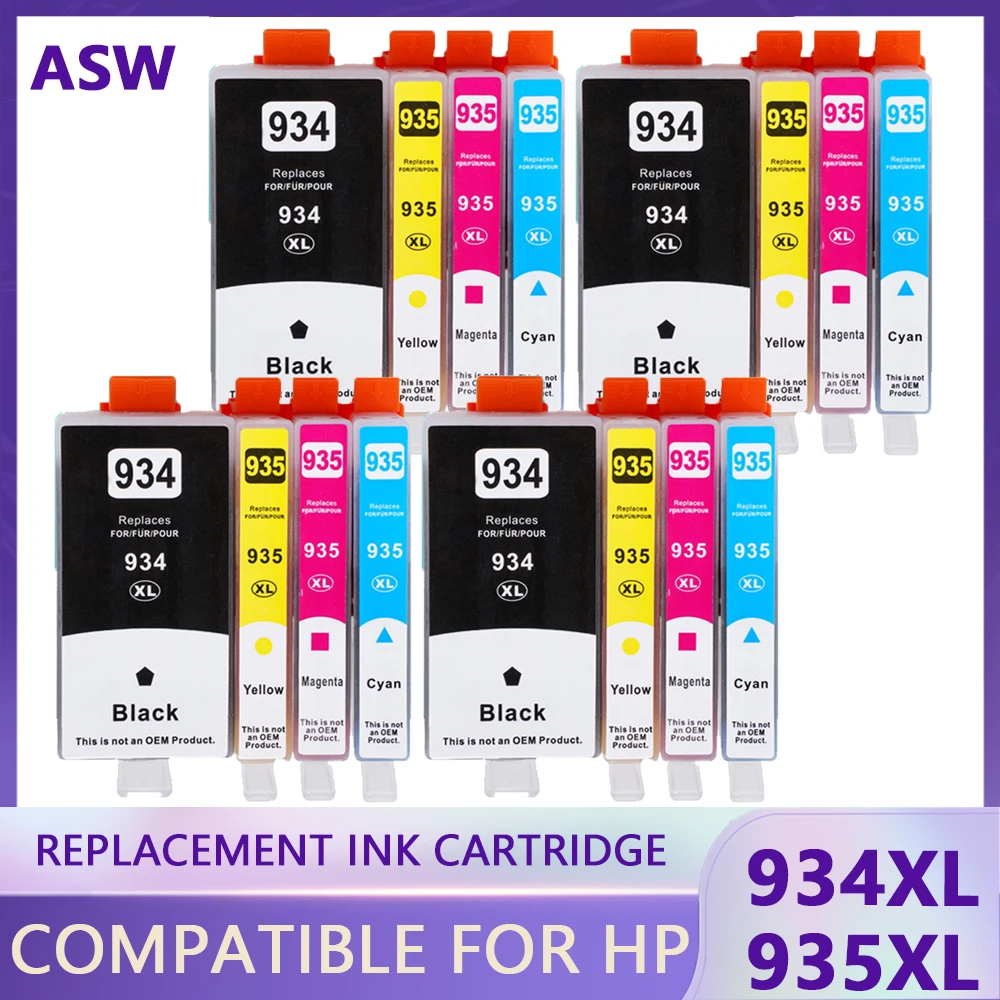 Replacement For HP 934XL HP 935XL ink Cartridges 934XL 935XL 934 935 for hp934 For HP Officejet Pro 6812 6830 6815 6835 6230 682